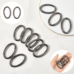 10 anneaux de porte à ressort en alliage de zinc.&nbsp;FIND-SP0004-31B