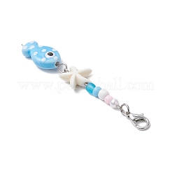 Decorazioni pendenti in porcellana fatte a mano&nbsp;HJEW-JM03211-02