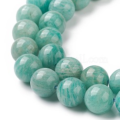 Природных амазонит бисер нитей&nbsp;X-G-F461-12-6mm-01