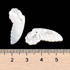 Резные подвески из натуральных белых ракушек&nbsp;SSHEL-I026-07A