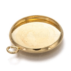 Оправы для подвесок из нержавеющей стали 304 в виде кабошонов&nbsp;LS-STAS-Z030-01B-G