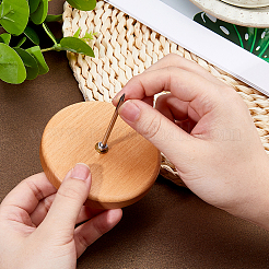 1 шт. держатель для чеков из сплава с деревянными шипами&nbsp;AJEW-FH0007-03