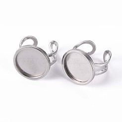 Impostazioni dell'anello del polsino in acciaio inossidabile 201 anti-ossidazione&nbsp;X-STAS-S080-040D-P