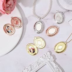 8 pendentif médaillon en laiton de 4 couleurs&nbsp;KK-CA0002-85