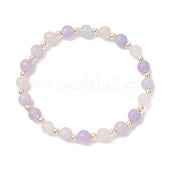 Женские браслеты из натуральных бусин аквамарина&nbsp;BJEW-JB13357