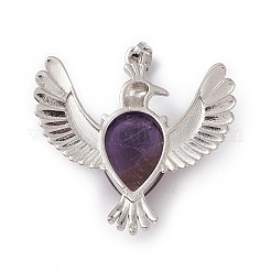 Подвески из натурального аметиста &nbsp;G-P484-05P-05