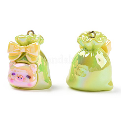 Подвески из радужной смолы с УФ-покрытием&nbsp;RESI-N039-01