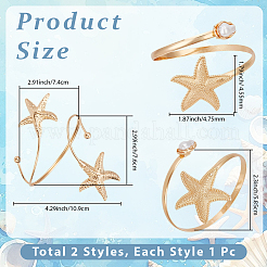 1 bracelet manchette en alliage avec perles en plastique pour femme&nbsp;BJEW-CY0001-14G