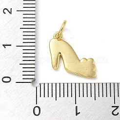 Dijes de latón esmaltado con baño de rejilla&nbsp;KK-K392-16A-03