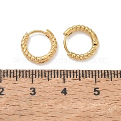 Orecchini a cerchio huggie in acciaio inossidabile 304 per donna&nbsp;EJEW-K336-01B-G