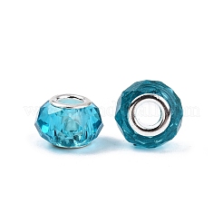 Perle di vetro trasparente europei&nbsp;GPDL-N004-D14mm-B09