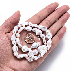 Природные Кеши жемчуг пряди PEAR-S018-01A