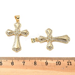 Colgante micropavé cubic zirconia de latón&nbsp;KK-R229-10G-E