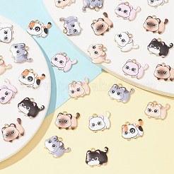 35pcs 7 Arten gedruckte Legierungsanhänger&nbsp;ENAM-CJ0005-24