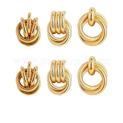 3 пара серег-гвоздиков из ретро-сплава&nbsp;FS-WG5E7DF-01