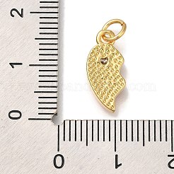 Porte micro ouvrent pendentifs zircone cubique en laiton de placage&nbsp;KK-I720-71G-03A