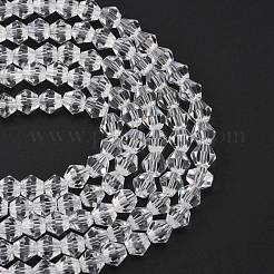 Nachahmung österreichischer Kristall 5301 Doppelkegelperlen&nbsp;GLAA-S026-6mm-07
