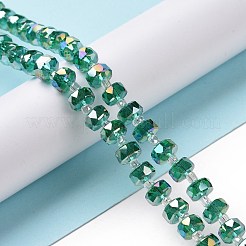 Гальванизируйте прозрачное стекло бисер нитей&nbsp;LS-EGLA-H101-03D