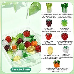 18 шт. 9 стиля осенняя тематика бусины ручной работы лэмпворк&nbsp;LAMP-YW0001-28