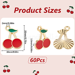 60 шт. Подвески из сплава с эмалью&nbsp;ENAM-SC0005-75