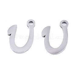 Anlaufgeschützte Charms aus Edelstahl 201&nbsp;STAS-T044-217P-U