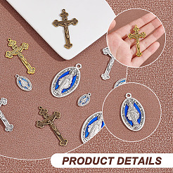 36 шт. 6 подвески из сплава цинка и эмалевые подвески&nbsp;PALLOY-AR0001-29