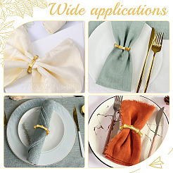 6 anillo de servilleta de aleación&nbsp;AJEW-CP0009-05G