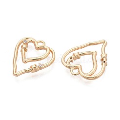 Латунные микро проложить кубического циркония подвески&nbsp;KK-T073-35G