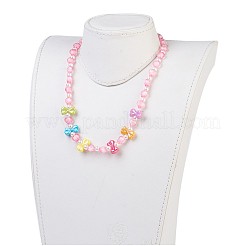 Acrilico sfere bambini collane&nbsp;NJEW-JN02235-01