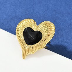 Кольца для женщин из нержавеющей стали 304 с эмалью&nbsp;RJEW-G355-09G