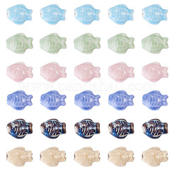 30 Uds. Cuentas de porcelana hechas a mano de 6 colores&nbsp;PORC-TA0001-84