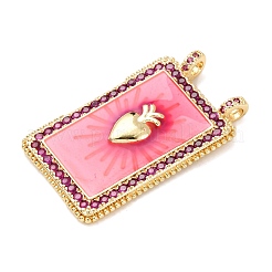 Латунные микро проложить кубического циркония подвески&nbsp;KK-K408-71G-01