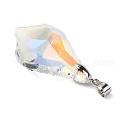 Galvanisieren Glas-Anhänger&nbsp;PALLOY-JF04416-01