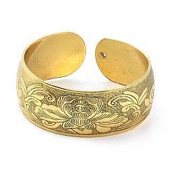 Bracciale rigido aperto in lega da donna&nbsp;BJEW-G662-01C-AG