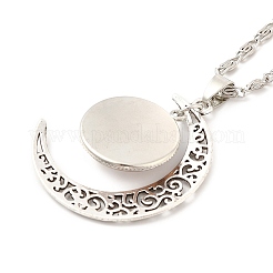 Стеклянная религиозная фея с подвеской в виде полумесяца&nbsp;LS-NJEW-P270-01D