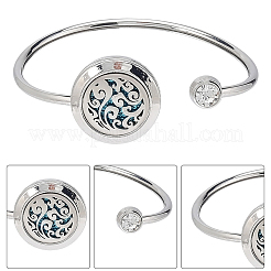 1 шт. браслеты-манжеты из нержавеющей стали&nbsp;BJEW-SC0001-55A