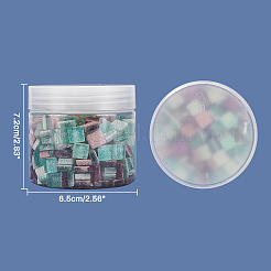 Cabochon in vetro glitterato&nbsp;GLAA-FH0001-01D