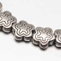 Stile tibetano fili di perline in lega di stelle&nbsp;X-TIBEB-O007-17-NR