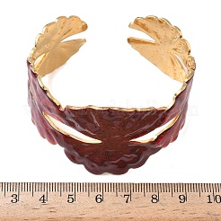 Браслеты-манжеты в форме ракушки из нержавеющей стали 304&nbsp;BJEW-F525-03B-G