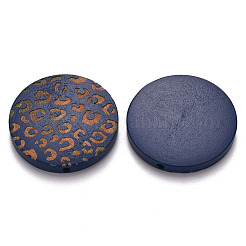 Perles de bois naturel peintes&nbsp;WOOD-N006-07K