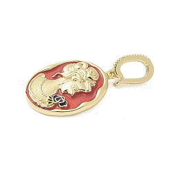 Латунь эмаль подвески&nbsp;KK-F886-02G-02