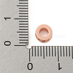 Perline distanziatrici in ottone con zirconi cubici&nbsp;KK-L215-008A-RG01
