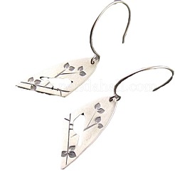 Серьги-подвески из сплава в виде полой птицы с веткой&nbsp;FS-WG930CF-01