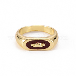 Широкополосные кольца из сплава эмали RJEW-N034-011G-RS