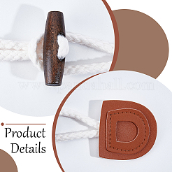 8 pieza de botones de madera de 2 colores&nbsp;BUTT-GF0004-36