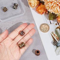 6 шт. 6 стиля походный инструмент повседневного использования титановый латунный парашютный трос европейские бусины&nbsp;FIND-NB0004-98