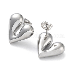 Pendientes de botón de acero inoxidable 304 que no se deslustran&nbsp;EJEW-Z032-02P-07