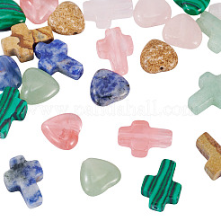 24 шт. 12 вида бусин из вишневого кварцевого стекла&nbsp;G-TA0002-92