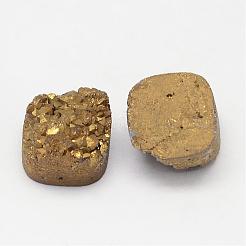 Perline di cristallo di quarzo naturale druzy elettrolitico&nbsp;G-G888-05