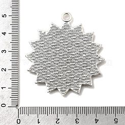 Tibetischer Stil Legierung Sonne Anhänger Fassungen&nbsp;TIBEP-N003-70AS